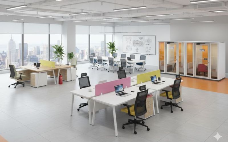 Bàn cụm nhân viên cho 2 người