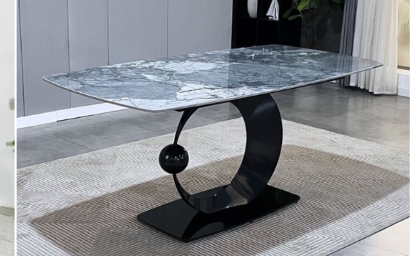 Bàn ăn BA27 thiết kế chân tròn mang ý nghĩa đoàn viên