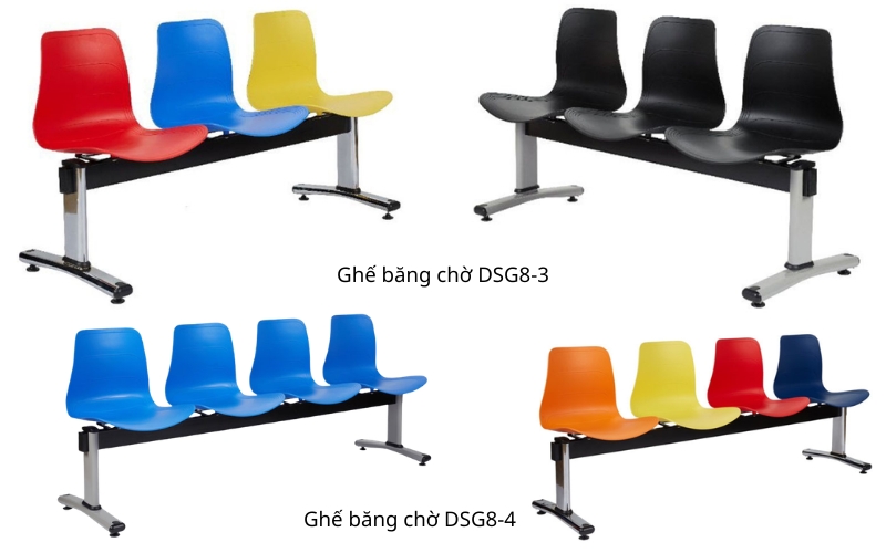 Ghế chờ nhựa hcuyeen dụng cho bệnh viện nhi 