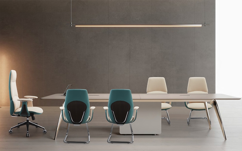 Ghế lãnh đạo màu kem tinh tế