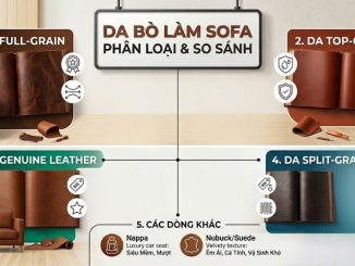 Phân loại da tạo nên sofa da thật
