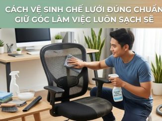 Hướng dẫn cách vệ sinh ghế lưới sạch