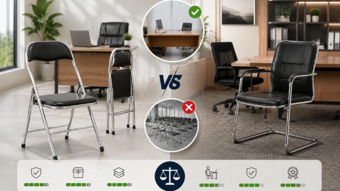 kình nghiệm chọn ghế chân quỳ hay ghế gấp văn phòng