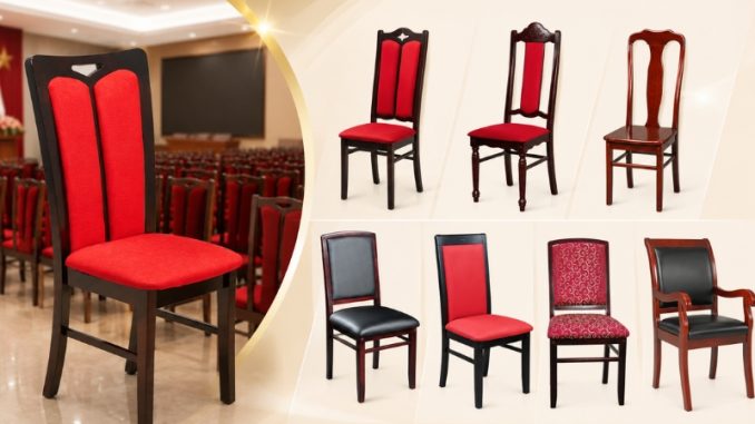 7 mẫu ghế hội trường gỗ tự nhiên
