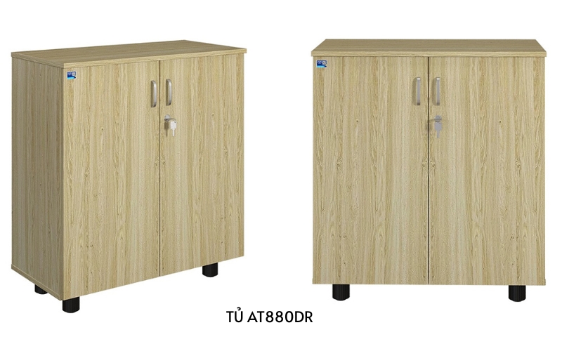Tủ thấp hai cánh có khóa