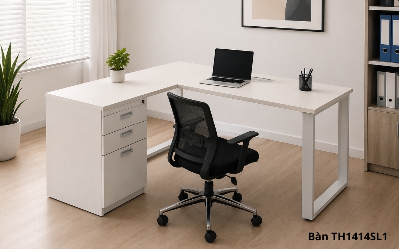 Bàn TH1414SL1 màu sắc hiện đại ứng dụng tại nhiều văn phòng 