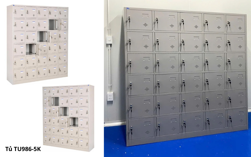 Tủ TU986-5K kết cấu 30 ngăn rộng thoáng cho người dùng