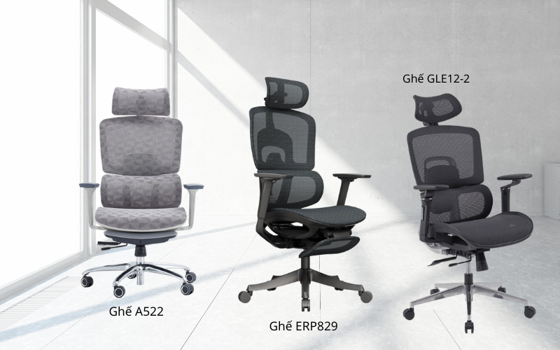 Một số mẫu ghế công thái học dưới 7 triệu dồng