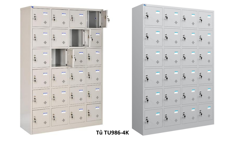Tủ TU986-4K thiết kế 24 khoang phù hợp cho văn phòng, trường học