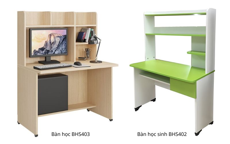 Bàn học liền kệ cho học sinh 